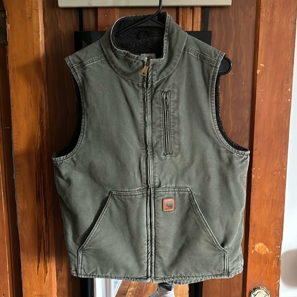 Vintage Carhartt Sherpa lined vest